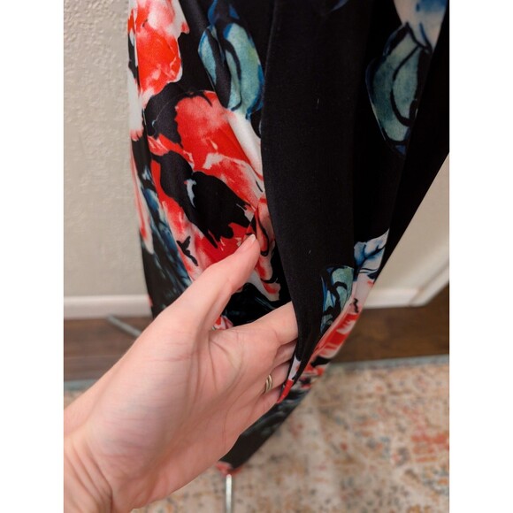 Women's Floral Maxi Long Dress Short Sleeve  Summer Casual Dress Size Small - Picture 5 of 12